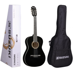 Suzuki SCG-2 4/4 BK - gitara klasyczna + POKROWIEC