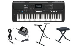 Yamaha PSR-E483 - keyboard + STATYW + ŁAWA