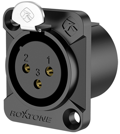 Roxtone RX3FD-BG - gniazdo montażowe XLR