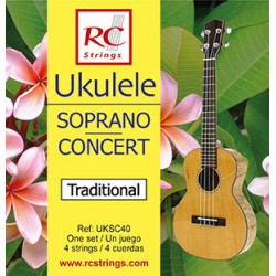 RC Strings UKSC40 - struny do ukulele sopran - concert