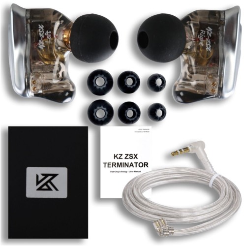 KZ ZSX Terminator - słuchawki douszne monitory