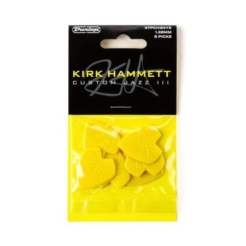 Dunlop 47PKH3NYS Kirk Hammett Yellow - zestaw kostek