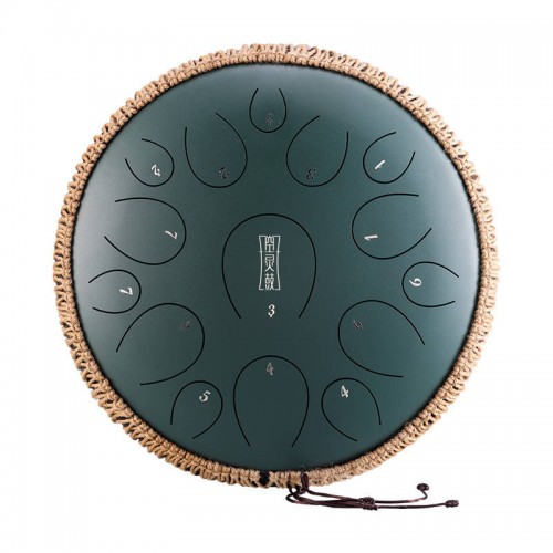 Hluru TY15-14-Mineral Green - tonque drum + POKROWIEC