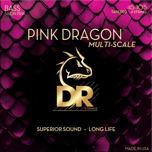 DR Pink Dragon Bass (45-105) struny do gitary basowej