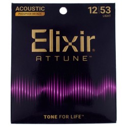 Elixir Attune (12-53) Phospore Bronze - struny do gitary akustycznej