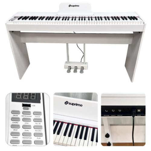 SUPRIMO SDP88 WH pianino cyfrowe stacjonarne białe
