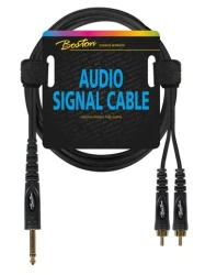 Boston AC-271-300 - kabel audio 2xRCA - Jack 6.3 3m