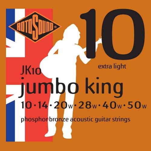 Rotosound JK10 (10-50) Phosphor Bronze - struny do gitary akustycznej