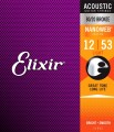 Elixir Nanoweb Bronze Extra (12-53) - struny do gitary akustycznej