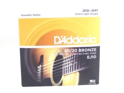 Daddario EJ10 (.010-.047) - struny do gitary akustycznej