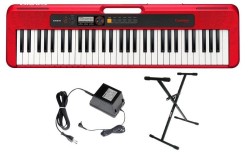 Casio CT-S200 RD- Keyboard + STATYW + ZASILACZ