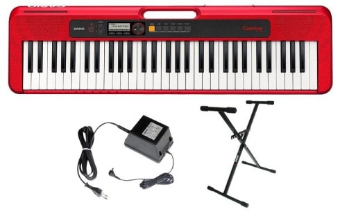 Casio CT-S200 RD- Keyboard + STATYW + ZASILACZ