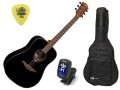 LAG T118D BLK - gitara akustyczna + AKCESORIA