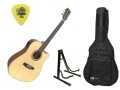 Riverwest G-411E - Gitara ElektroAkustyczna + AKCESORIA