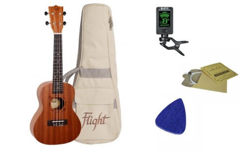 Flight NUC310 - ukulele koncertowe + AKCESORIA