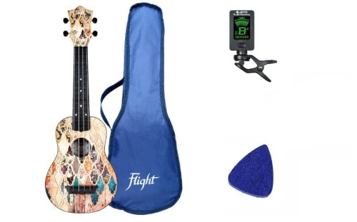 Flight TUS40 Granada - ukulele sopranowe + AKCESORIA