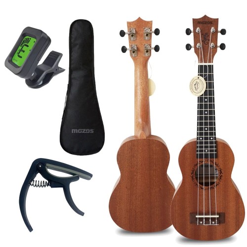 Mozos Gecko - ukulele sopranowe + AKCESORIA