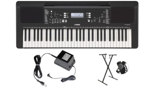 Yamaha PSR E373 - keyboard z dynamiczną klawiaturą + STATYW