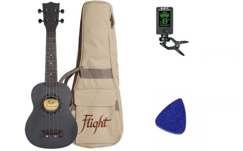Flight NUS310 Blackbird - ukulele sopranowe + AKCESORIA
