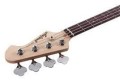 Aria STB-PB/B WH - gitara basowa + POKROWIEC