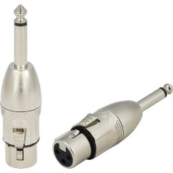 Roxtone RA2XFJM - przejściówka XLR F - Jack 6.3