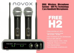 Novox Free H2 - zestaw mikrofonów bezprzewodowych do ręki