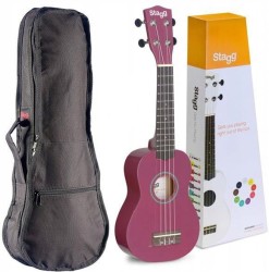 Stagg US-Violet - ukulele sopranowe + POKROWIEC