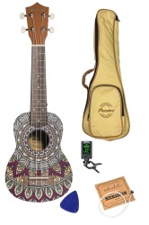 Bamboo BU-21L Deep Ocean - ukulele sopranowe + AKCESORIA