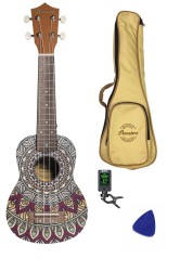 Bamboo BU-21L Deep Ocean - ukulele sopranowe + AKCESORIA