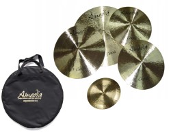 Amedia Classic Set - zestaw talerzy perkusyjnych 14", 16", 20", 8" + POKROWIEC
